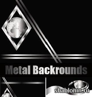Клипарт стальные фоны в векторе / Metal backrounds Клипарт стальные фоны в векторе / Metal backrounds