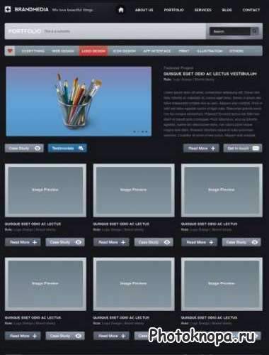 Psd шаблон для сайта / web template Psd шаблон для сайта / web template