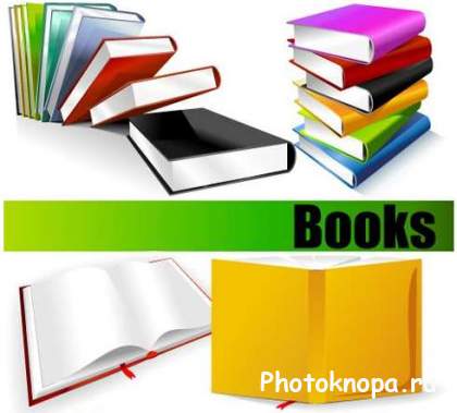 Книги в векторе / Clipart books Книги в векторе / Clipart books