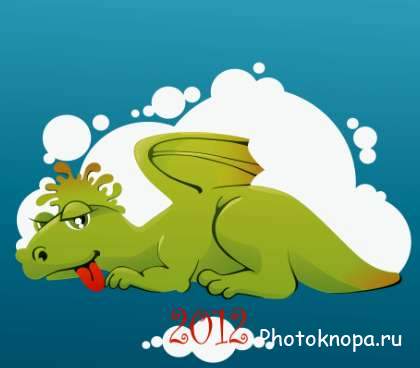 Вектор на год дракона 2012 Вектор на год дракона 2012