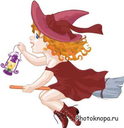 Маленькая ведьма в векторе Маленькая ведьма в векторе