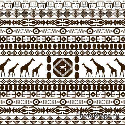 Этнические африканские фоны в векторе Этнические африканские фоны в векторе