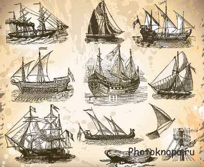 Старинный транспорт в векторе (винтаж) Старинный транспорт в векторе (винтаж)