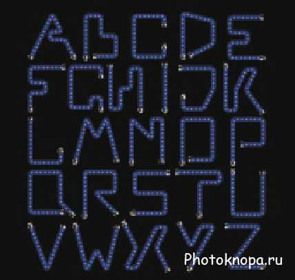       - Neon alphabet