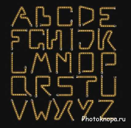 Векторный неоновый алфавит со светящимися буквами - Neon alphabet Векторный неоновый алфавит со светящимися буквами - Neon alphabet