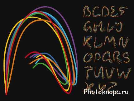 Векторный неоновый алфавит со светящимися буквами - Neon alphabet Векторный неоновый алфавит со светящимися буквами - Neon alphabet