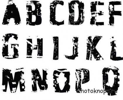        - Grunge Alphabet