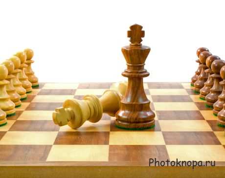 Игра в шахматы, шахматные фигуры - растровый клипарт