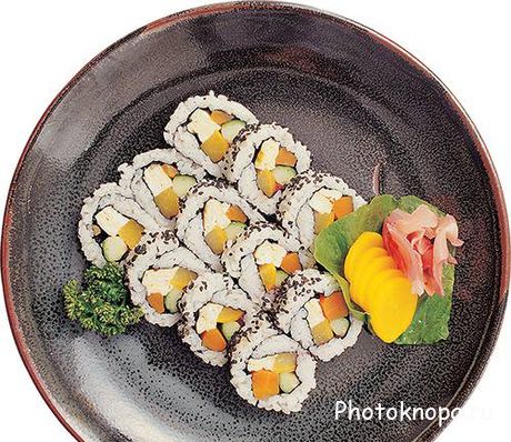 Восточная рыбная кухня (суши, роллы) - растровый клипарт Восточная рыбная кухня (суши, роллы) - растровый клипарт