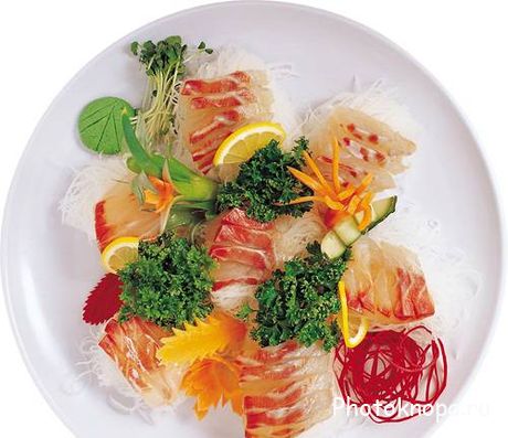 Восточная рыбная кухня (суши, роллы) - растровый клипарт Восточная рыбная кухня (суши, роллы) - растровый клипарт