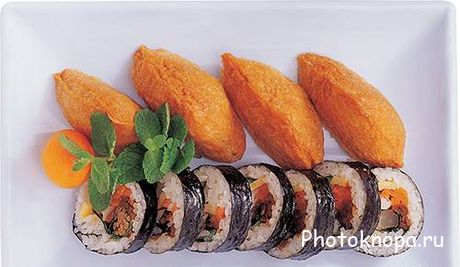 Восточная рыбная кухня (суши, роллы) - растровый клипарт Восточная рыбная кухня (суши, роллы) - растровый клипарт