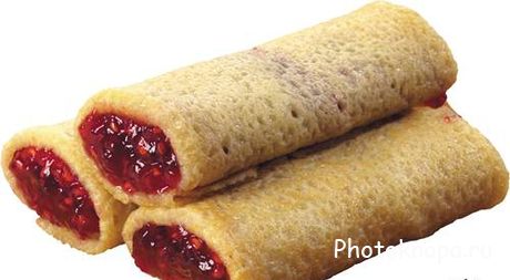 Русские блины с красной икрой и оладьи - растровый клипарт Русские блины с красной икрой и оладьи - растровый клипарт