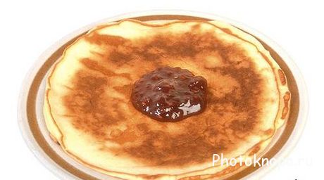 Русские блины с красной икрой и оладьи - растровый клипарт Русские блины с красной икрой и оладьи - растровый клипарт