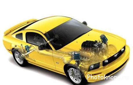 Автомобили с открытыми внутренними деталями Автомобили с открытыми внутренними деталями