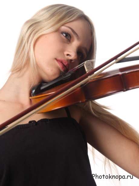 Клипарт девушка играющая на скрипке