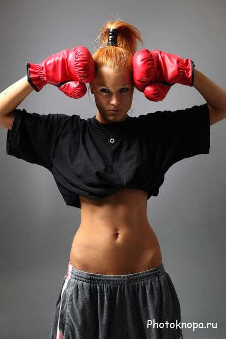 Клипарт девушка боксерка / Boxing girl Клипарт девушка боксерка / Boxing girl