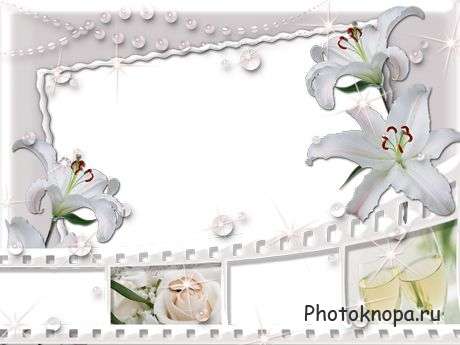 Рамки орхидея для свадебных фото