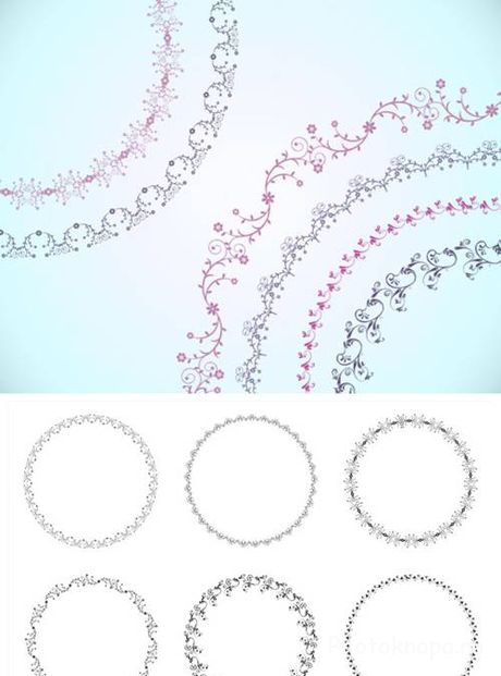 Кисти для Photoshop декоративные круги с узорами