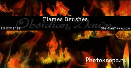         - Flames fire brushes