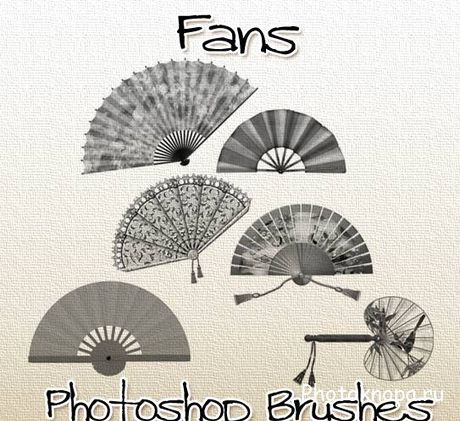 Веера кисти для фотошопа - Fan Brushes