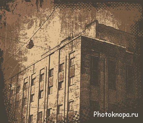 Дома в стиле гранж векторный клипарт - House grunge Дома в стиле гранж векторный клипарт - House grunge