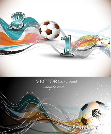 Футбольные фоны в векторе