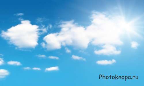 Клипарт небо, облака - фоны для фотошопа
