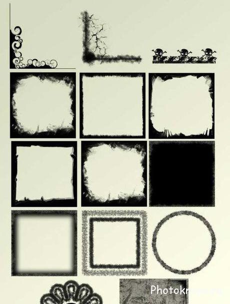      - Grunge Frames Brushes