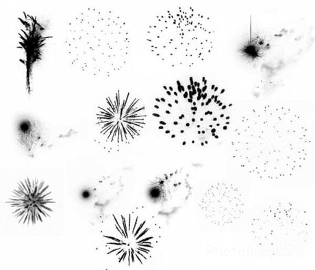 Фейерверк, салют кисти для фотошопа - Firework brushes Фейерверк, салют кисти для фотошопа - Firework brushes
