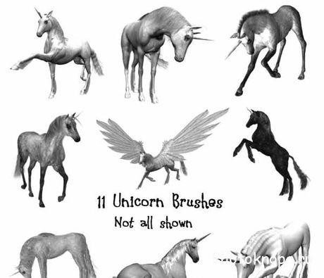 Кисти для фотошопа единороги - Unicorn Brushes Кисти для фотошопа единороги - Unicorn Brushes