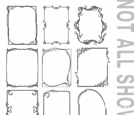 Кисти для фотошопа рамки для фото - Frame Brushes Кисти для фотошопа рамки для фото - Frame Brushes