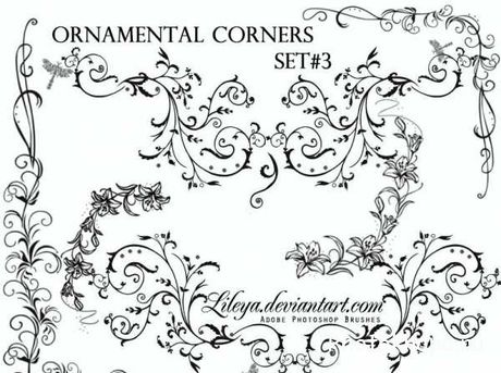 Кисти для фотошопа орнаменты - Ornamental brushes Кисти для фотошопа орнаменты - Ornamental brushes