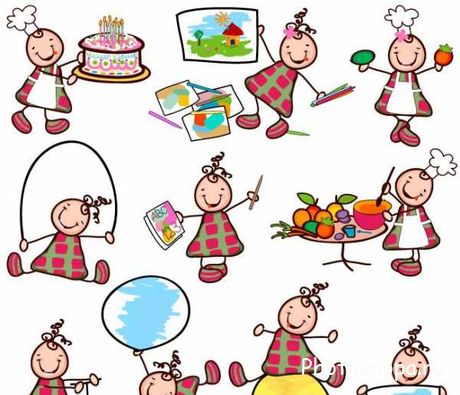 Нарисованные дети векторный клипарт - kids vector Нарисованные дети векторный клипарт - kids vector