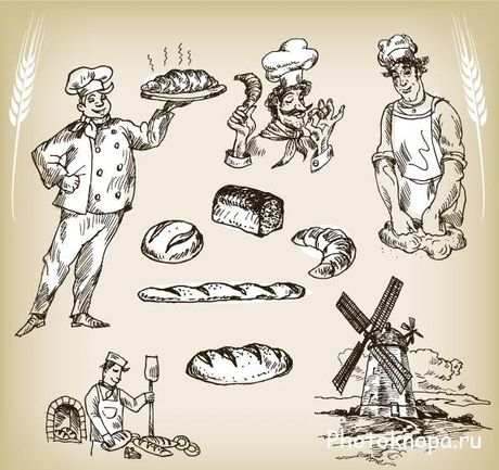 Пекарня векторный клипарт - Bakery vector Пекарня векторный клипарт - Bakery vector
