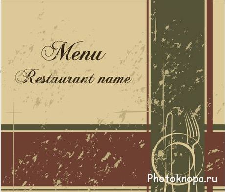     - Restaurant menu