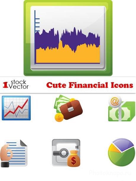     - Financial Icons Vector