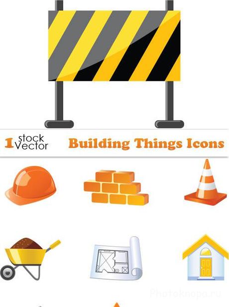 Строительные иконки в векторе - Building Things Icons Строительные иконки в векторе - Building Things Icons