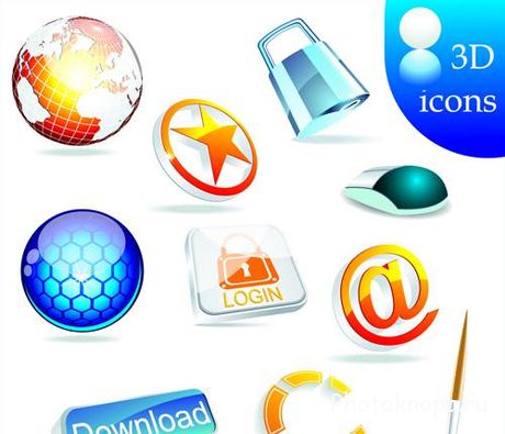 3D    - 3D Icons Logos