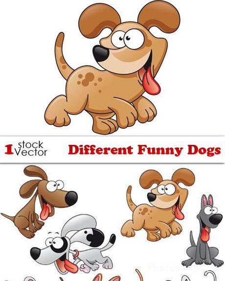 Смешные щенки собак в векторе - Dogs Vector Смешные щенки собак в векторе - Dogs Vector