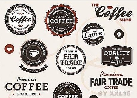 Этикетки и лэйблы для кофе в векторе - coffee labels Этикетки и лэйблы для кофе в векторе - coffee labels