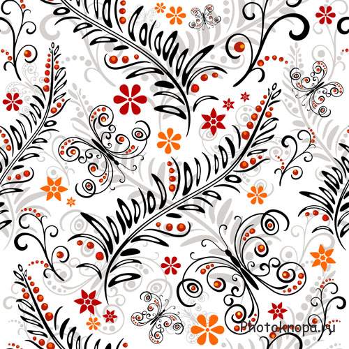 Цветочные фоны в векторе - Flower background vector Цветочные фоны в векторе - Flower background vector