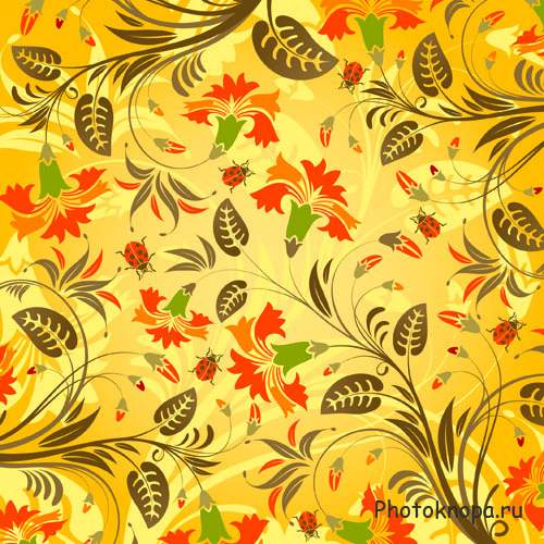 Цветочные фоны в векторе - Flower background vector Цветочные фоны в векторе - Flower background vector