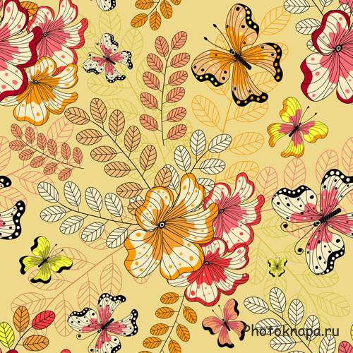     - Flower background vector