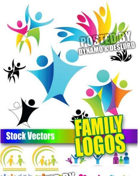 Семья - векторные логотипы и символы
