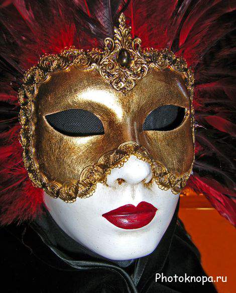 Клипарт карнавальные и маскарадные маски