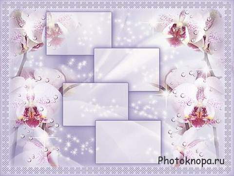 Романтичные открытки с цветами, дикими орхидеями - PSD исходник для фотошоп ...