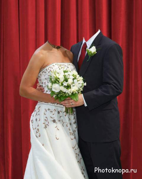 Парный шаблон для фотошопа - жених и невеста