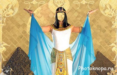 Женский фотошаблон для фотошопа - Клеопатра Египетская царица