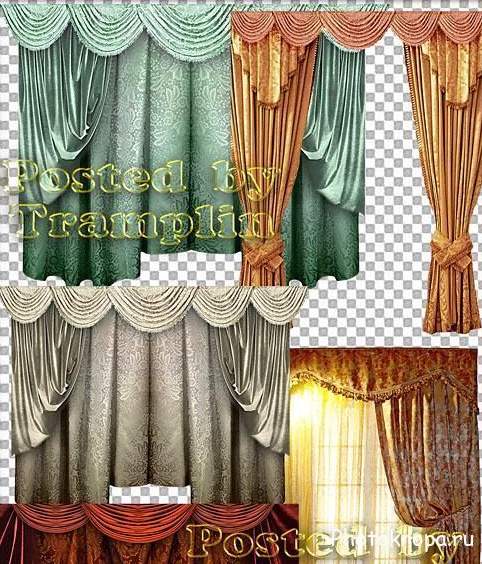 Клипарт шторы - PNG картинки для фотошопа Клипарт шторы - PNG картинки для фотошопа