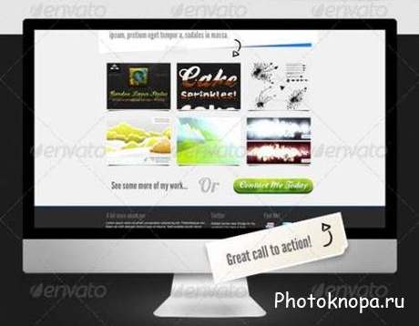 Светлые и яркие кнопки для сайта - PSD картинки для фотошопа Светлые и яркие кнопки для сайта - PSD картинки для фотошопа